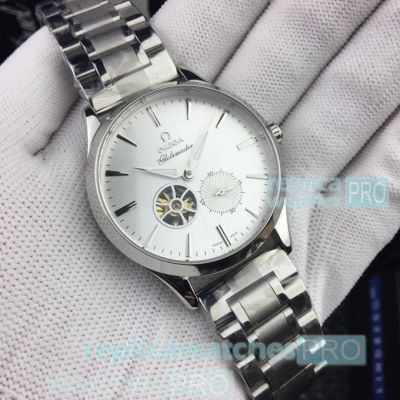 Copy Omega Globemaster 40mm Watch Stainless Steel Silver Dial